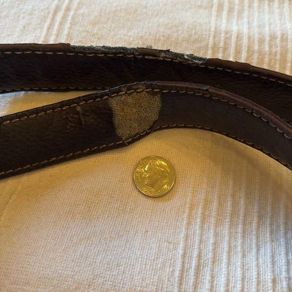 Tignanello leather two tone black cream large Handbag Tote Purse 9x14x5 inches - Picture 16 of 17